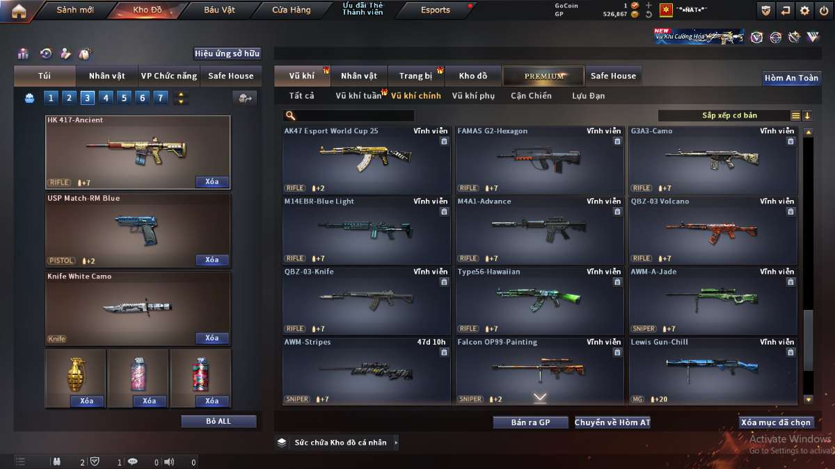 shop acc cf uy tin gia re